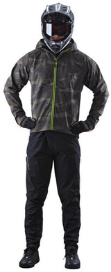 TROY LEE DESIGNS DESCENT JACKET BRUSHED - CAMO ARMY FRONT