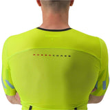 CASTELLI FREE SANREMO 2 SUIT SHORT SLEEVE ELECTRIC LIME/NIAGARA BLUE BACK