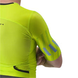 CASTELLI FREE SANREMO 2 SUIT SHORT SLEEVE ELECTRIC LIME/NIAGARA BLUE SLEEVE