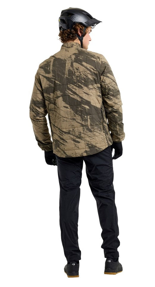 Troy Lee Designs Crestline Jacket 25.2 Rockslide Timber BACK FACING MODEL