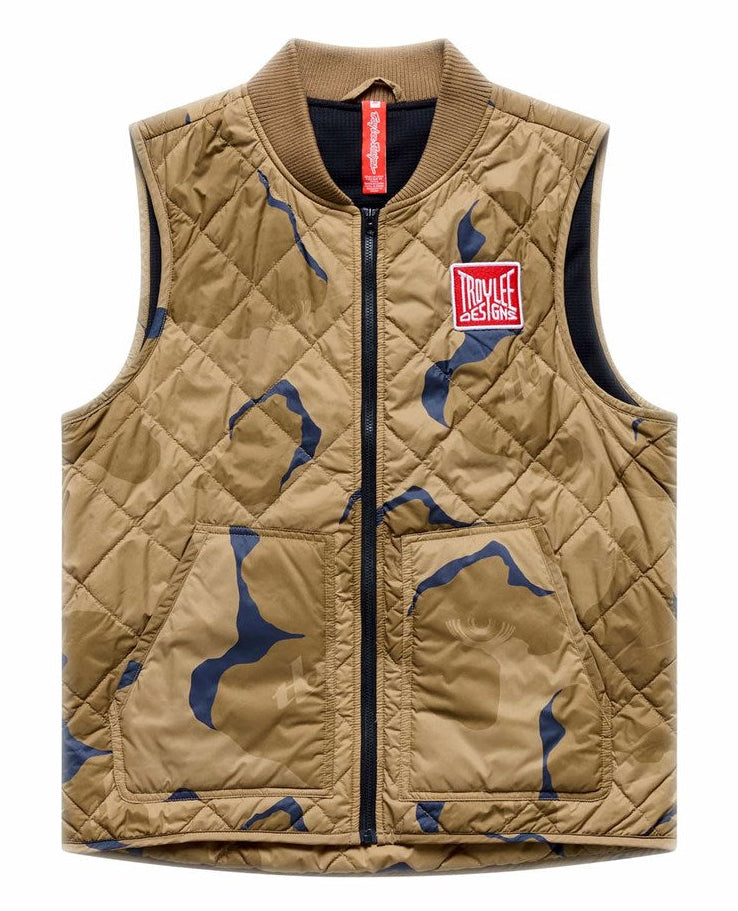 Troy Lee Designs Ruckus Ride Vest Flow Camo Sienna FRONT
