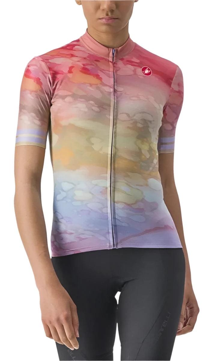 CASTELLI MARMO JERSEY MULTICOLOR VIOLET MIST FRONT