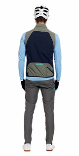 Troy Lee Designs Skyline Pro Vest Mono Army BACK FACING MODEL