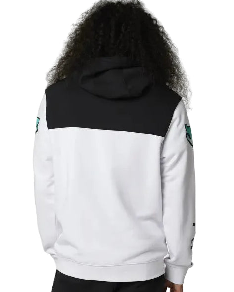 Fox FGMNT PO FLEECE White BACK FACING MODEL