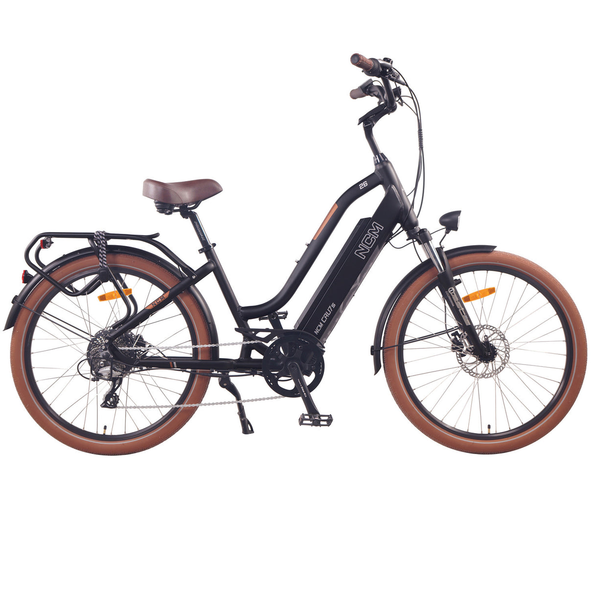 NCM Cru7s Step Thru Cruiser Electric Bike 250W, 48V 19Ah 912Wh Battery