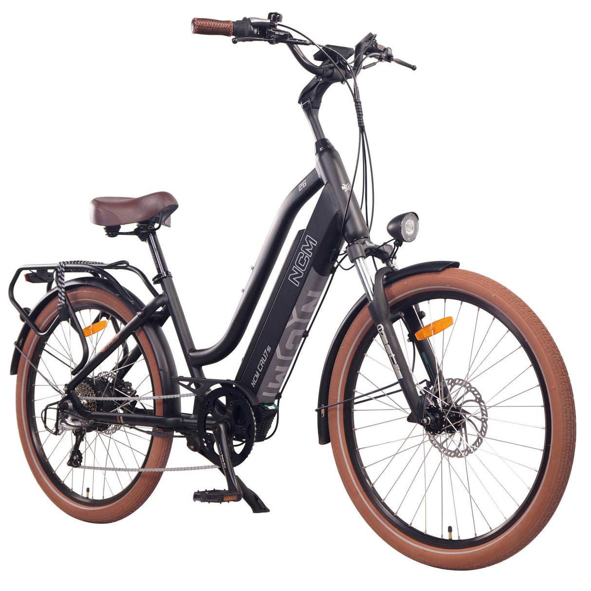 NCM Cru7s Step Thru Cruiser Electric Bike 250W, 48V 19Ah 912Wh Battery