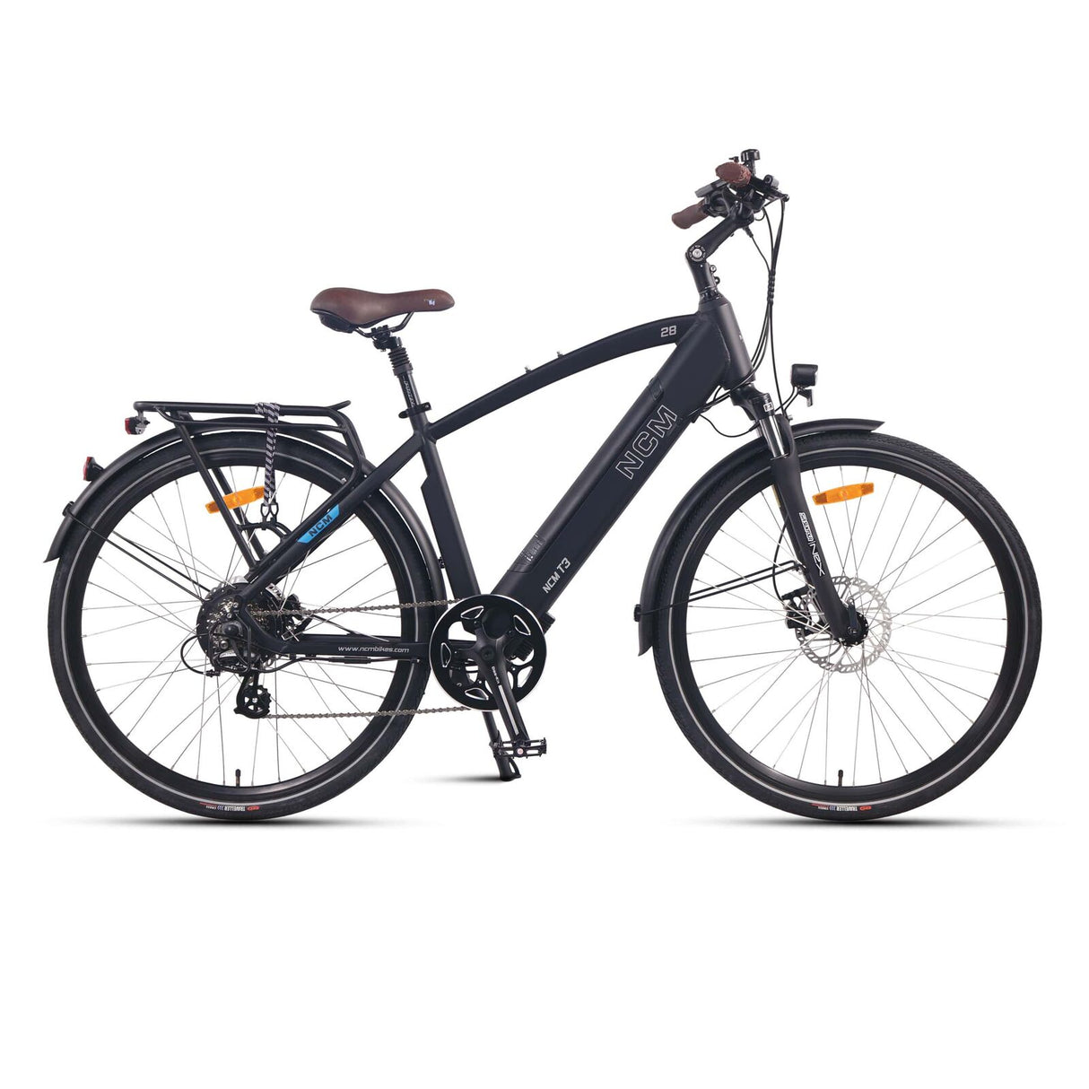 NCM T3 Trekking E-Bike, City-Bike, 250W, 48V 12Ah 576Wh Battery - Black 28"