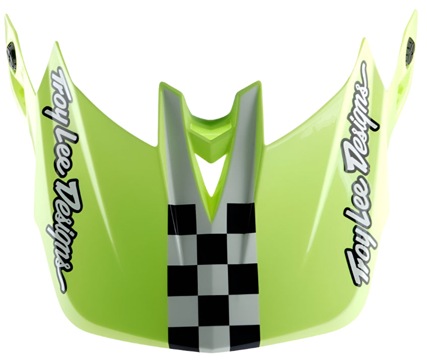Troy Lee Designs D4 VISOR  FIFTY-50 NAVY / GLO YELLOW