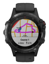 Garmin Fenix 5 Plus Multisport GPS HRM Sapphire Watch - Black/Black