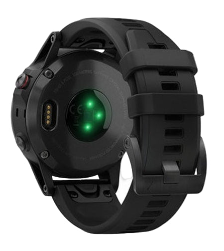 Garmin Fenix 5 Plus Multisport GPS HRM Sapphire Watch - Black/Black
