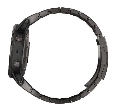 Garmin Fenix 5 Plus Sapphire Carbon Gray DLC Titanium Watch w/ Titanium Band