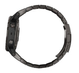 Garmin Fenix 5 Plus Sapphire Carbon Gray DLC Titanium Watch w/ Titanium Band