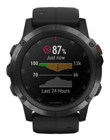 Garmin Fenix 5X Plus Sapphire Black with Black Band
