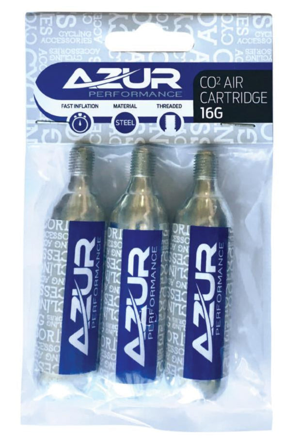 Azur 16g Air Co2 Cartridge 3-Pack
