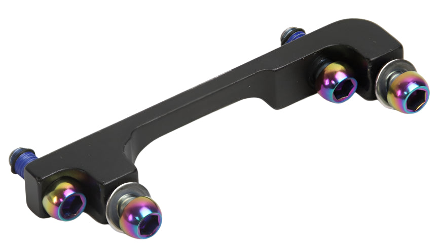 Avid Post Mount Bracket – 40P Front 200mm / Rear 180mm Rainbow Bolts