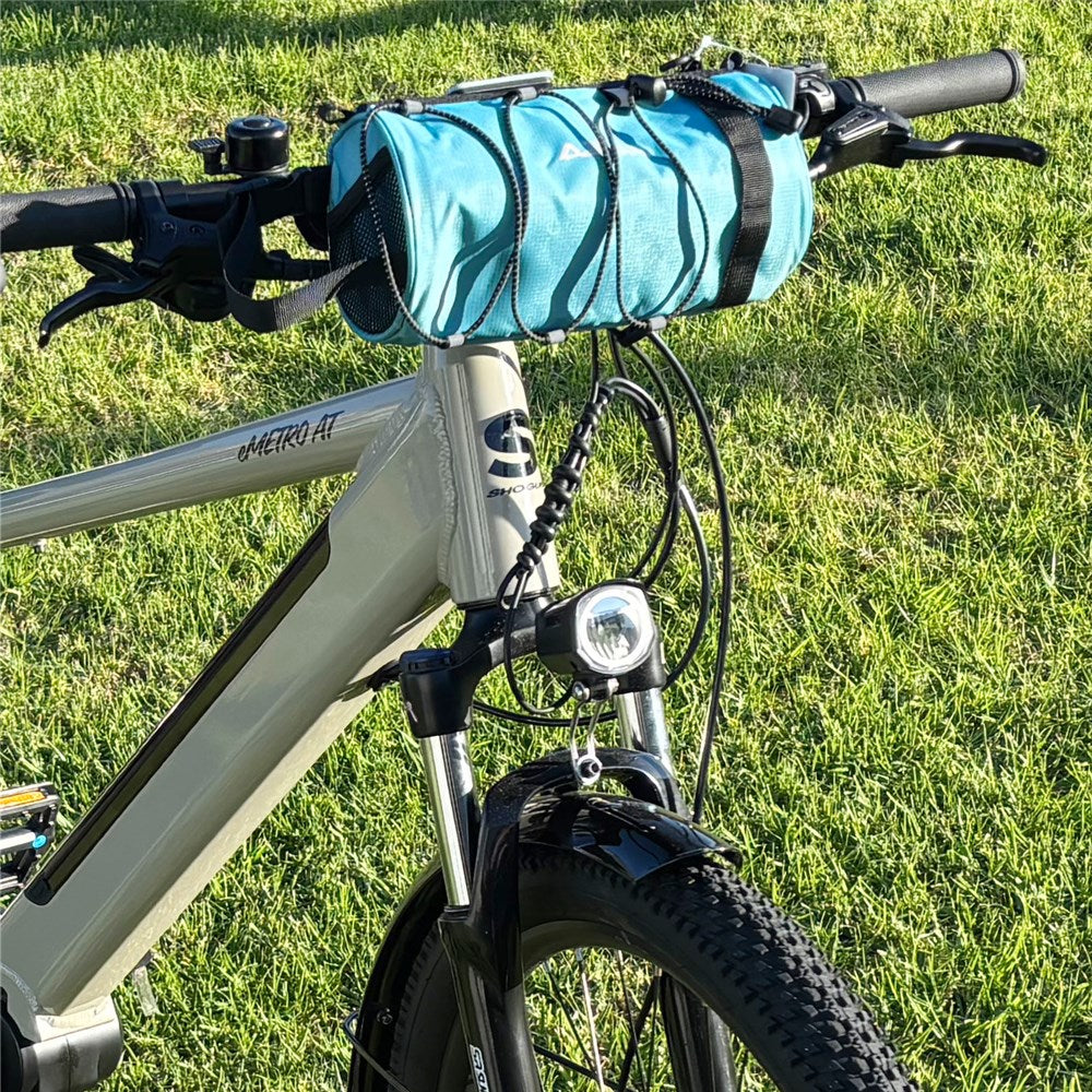 Azur Black Handlebar Roll Bag