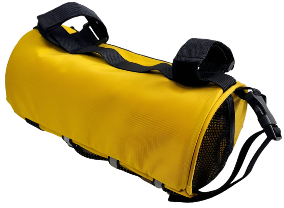 Azur Yellow Handlebar Roll Bag