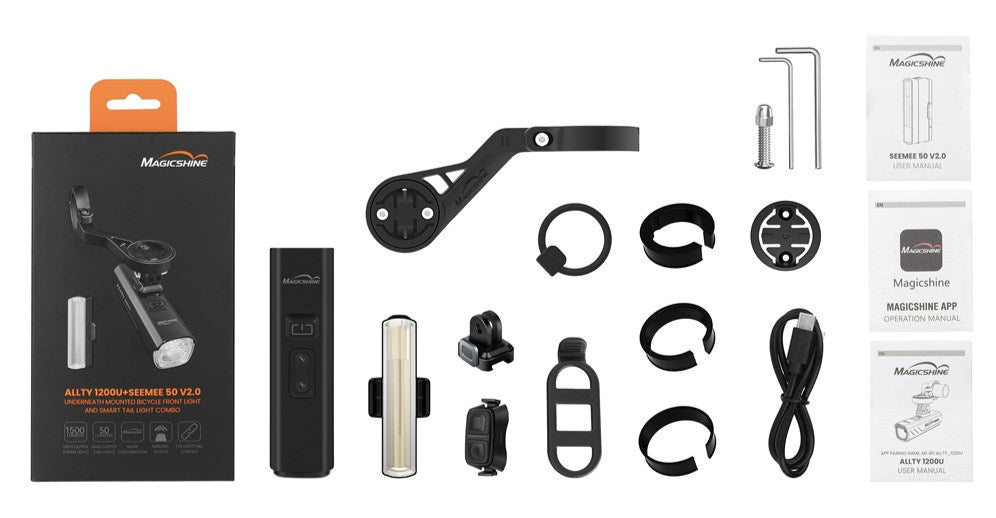 Magicshine Allty 1200UN & SeeMee 50 V2 USB-C Light Set Combo