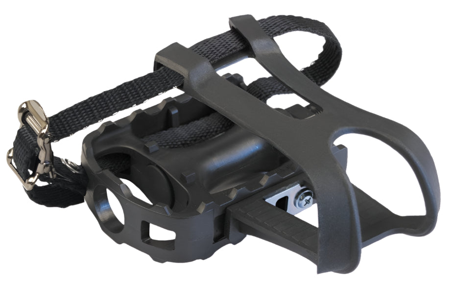 Azur Pedal Grip Plus Resin Toe Clip & Strap 1/2"