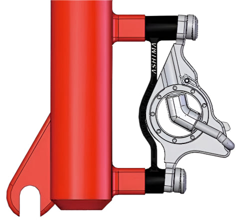 Ashima Front 180mm Brake Adaptor for PM Caliper to PM Fork