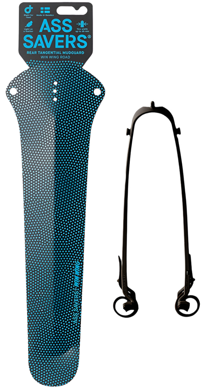 Ass Saver Win Wing Road Mudguard Special Edition Blue Dots