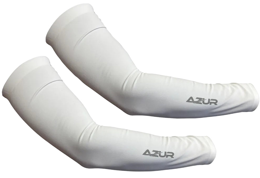 Azur Sun Sleeve White UV Protection Arm Cover