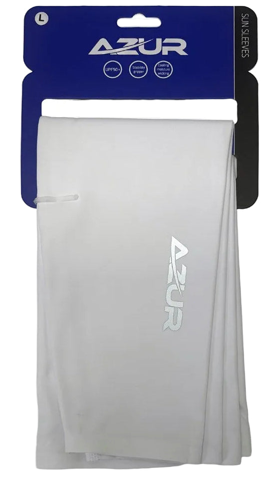 Azur Sun Sleeve White UV Protection Arm Cover