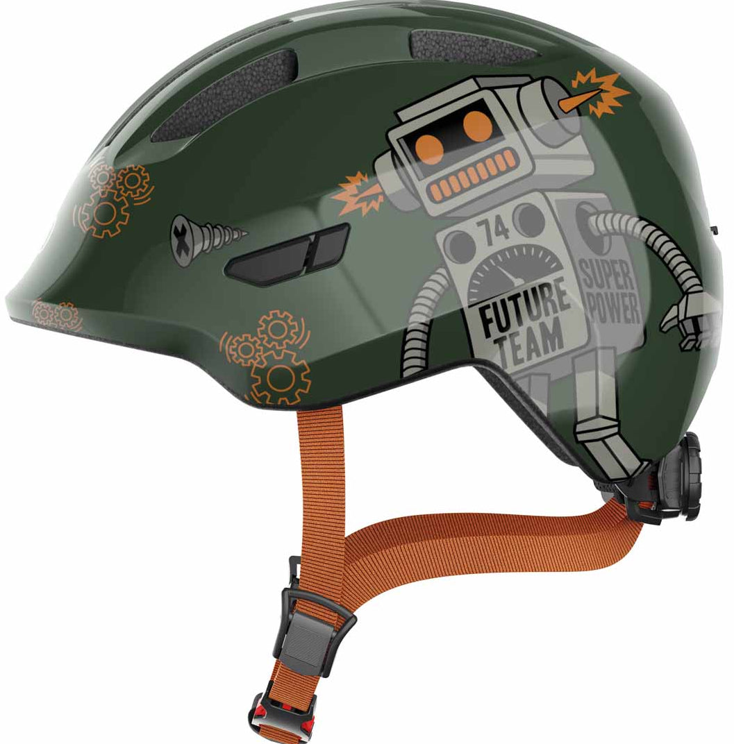 Abus Smiley 3.0 Green Robo Kids Helmet