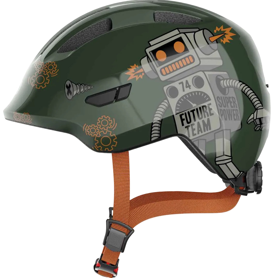 Abus Smiley 3.0 Green Robo Kids Helmet