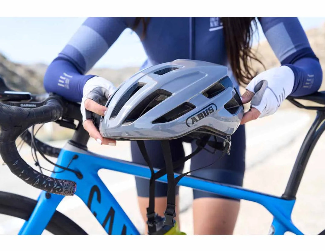 Abus PowerDome Gleam Silver Helmet
