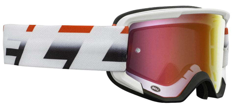 Bell Descender Goggles Matt White/Red/Black Victory Rd/MR - Clearance