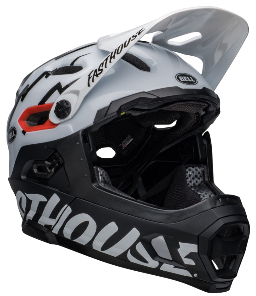 Bell Super DH Spherical MIPS Helmet Black/White Fasthouse Large - Clearance