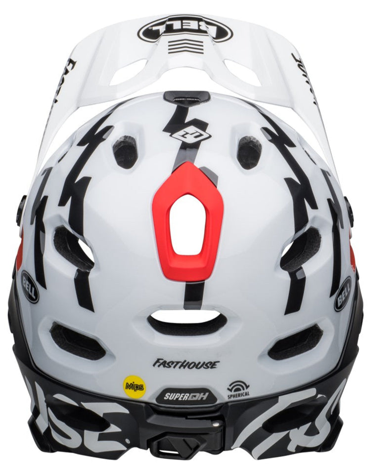 Bell Super DH Spherical MIPS Helmet Black/White Fasthouse Large - Clearance