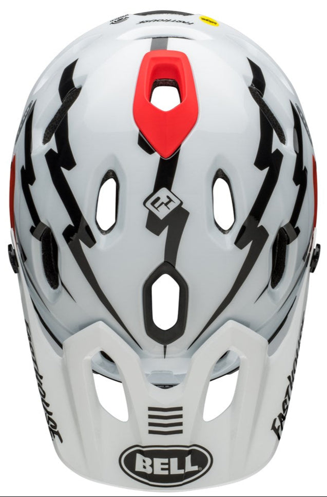 Bell Super DH Spherical MIPS Helmet Black/White Fasthouse Large - Clearance