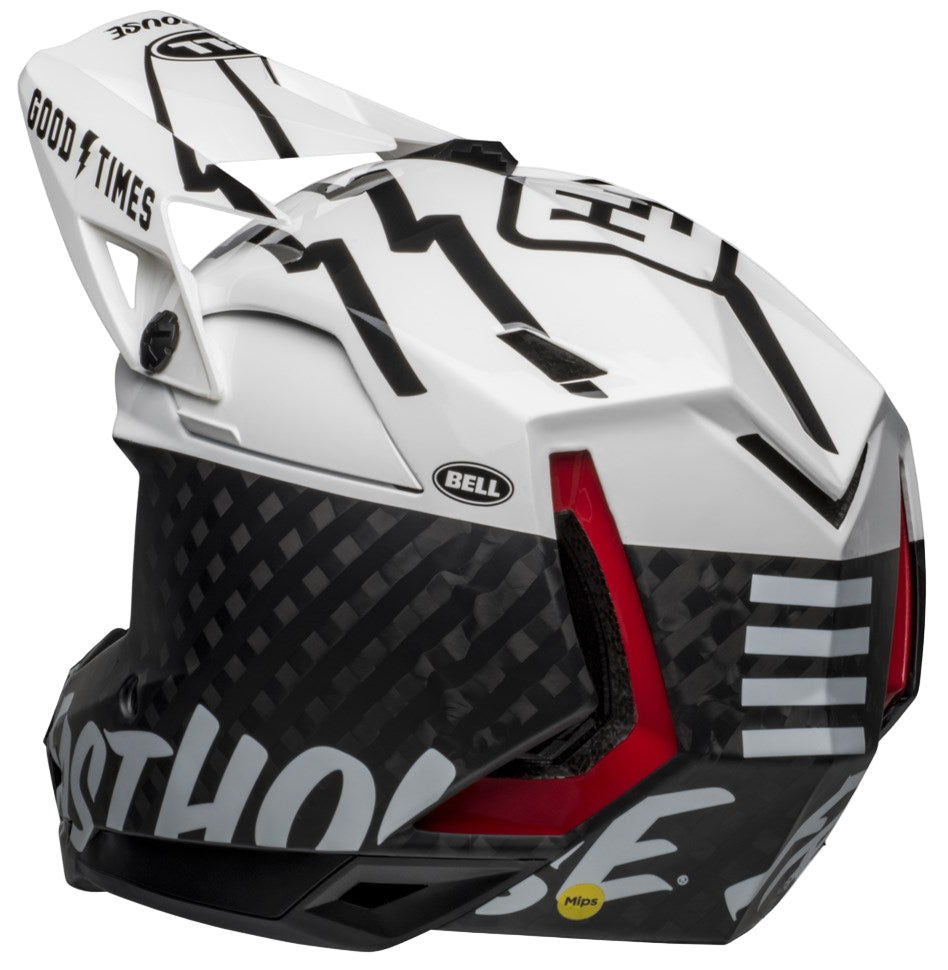 Bell Full-10 Spherical MIPS Helmet White/Black Fasthouse Medium - Clearance