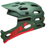 Bell Super 3R MIPS Helmet Matte Dark Green/Infrared - Clearance