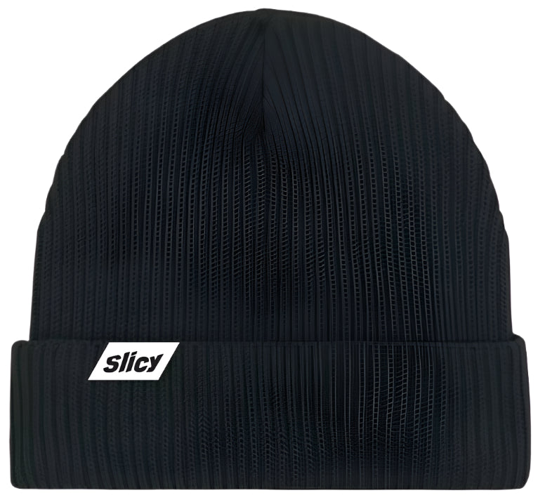 Slicy Fisherman Beanie Black Hat