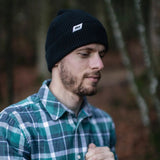 Slicy Fisherman Beanie Black Hat