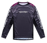 Troy Lee Designs Stage Long Sleeve Jersey Signature Carbon FRONT 