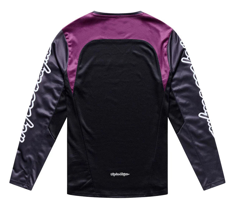 Troy Lee Designs Stage Long Sleeve Jersey Signature Carbon BACK 