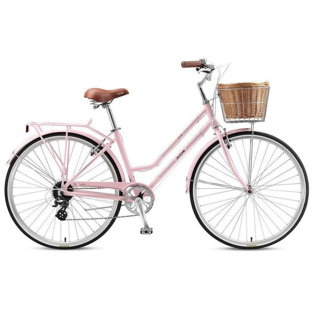 Pink vintage deals bike with basket