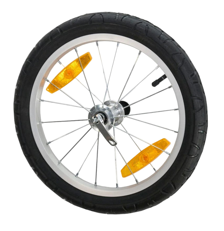 Burley 16" Wheel Assembly AL with QR Silver