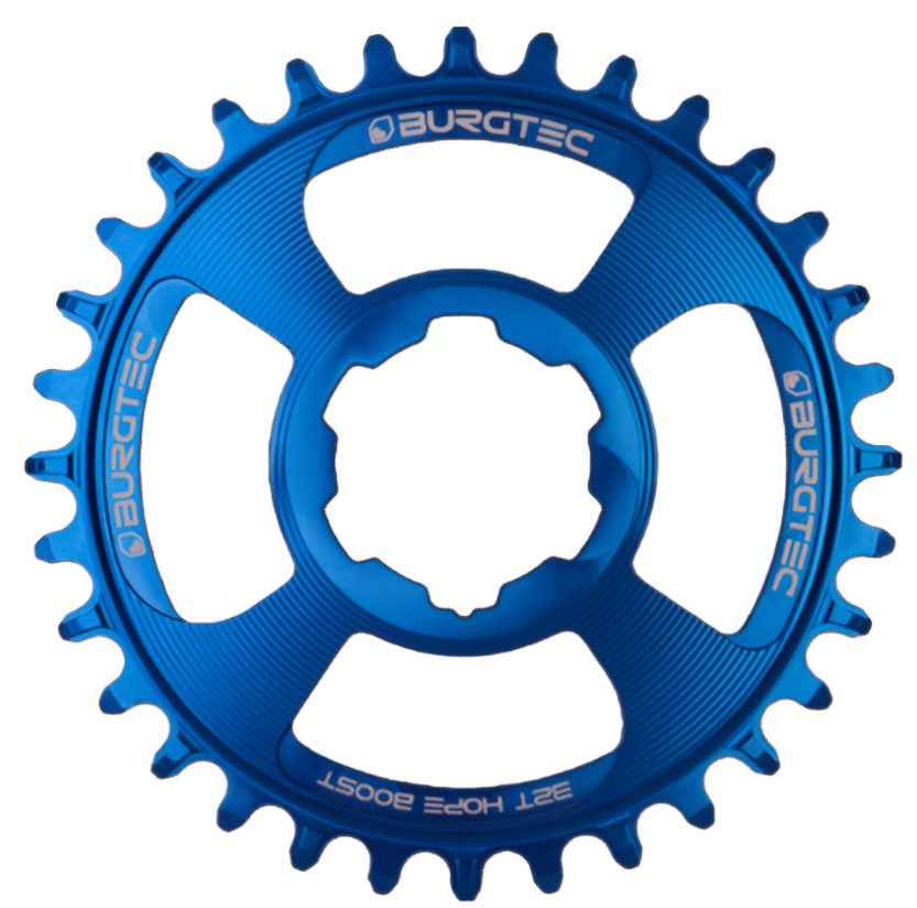Burgtec Thick-Thin Chainring Hope Boost Direct Mount 32T Deep Blue