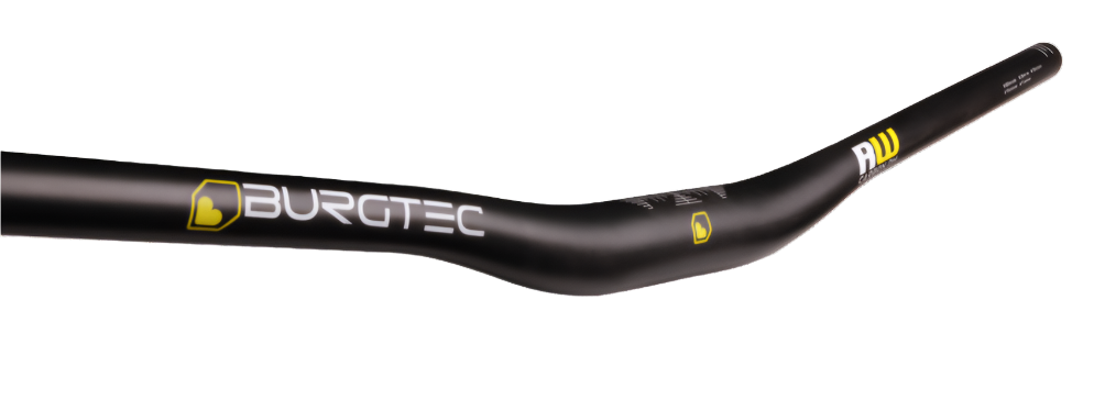 Burgtec Ride Wide UD Carbon DH Bar 31.8mm 800mm Rise:20mm Black