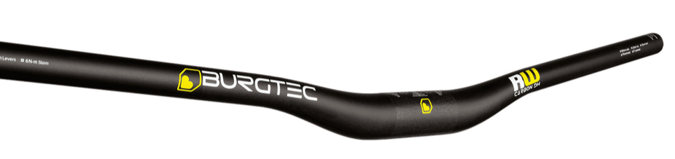 Burgtec Ride Wide Carbon DH Handlebar - 35mm Clamp - 20mm Rise