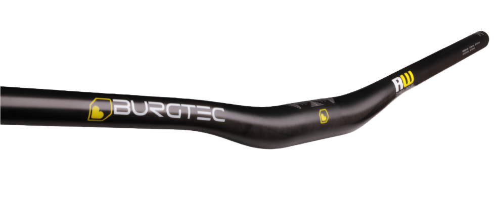 Burgtec Ride Wide UD Carbon Enduro Bar 35mm 800mm Rise:30mm Black