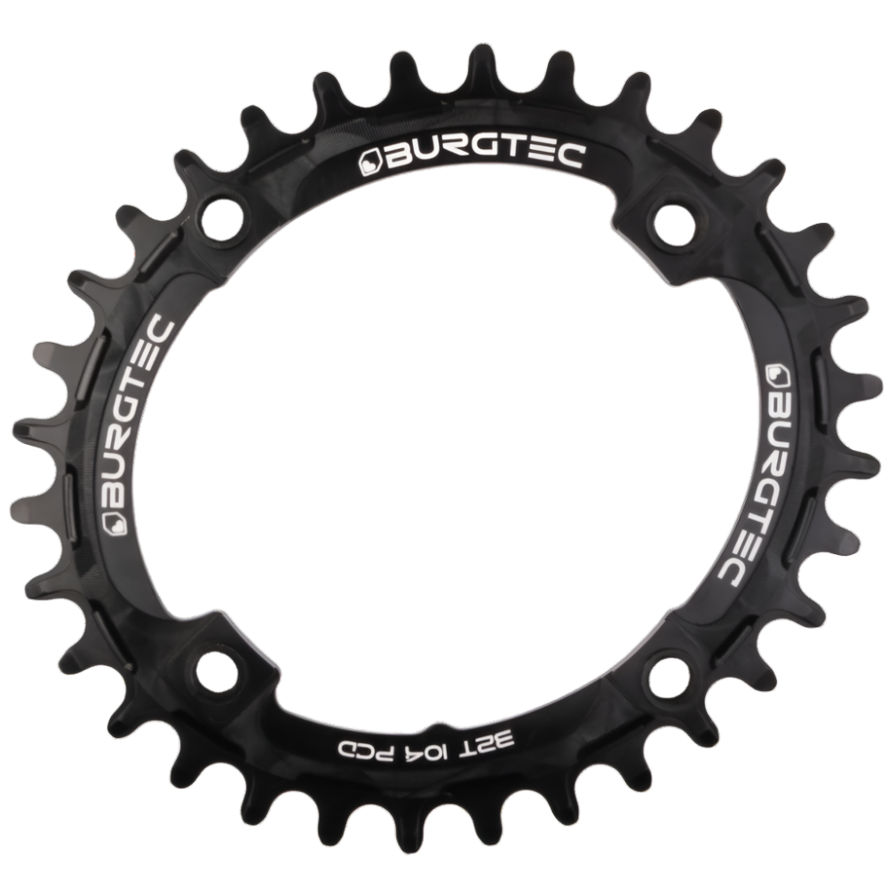 Burgtec Thick-Thin 104mm BCD 32T BlackOval Chainring