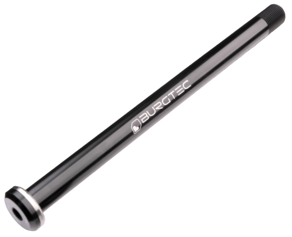 Burgtec Santa Cruz 12 x 173.7mm M12x1.0 Rear Axle w/o Hanger Bolt Black