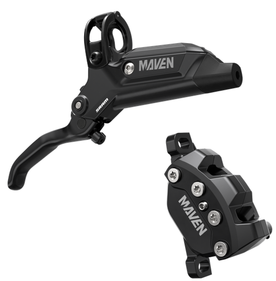 Sram Disc Brake Maven Base - Aluminum Lever, Stainless Hardware, Reach Adjust, 2000mm