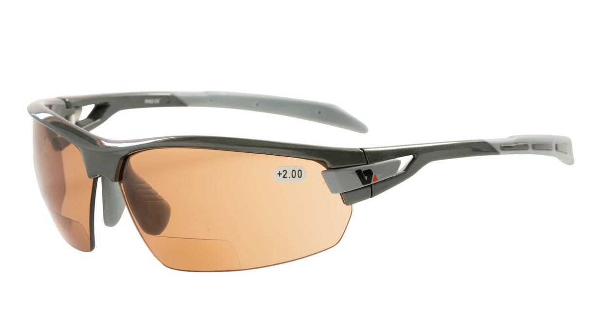 BZ Optics PHO Bifocal HD Photochromic Glasses Graphite